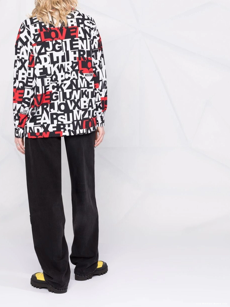 Affordable alphabet-print Moschino jacket Love Women 0430